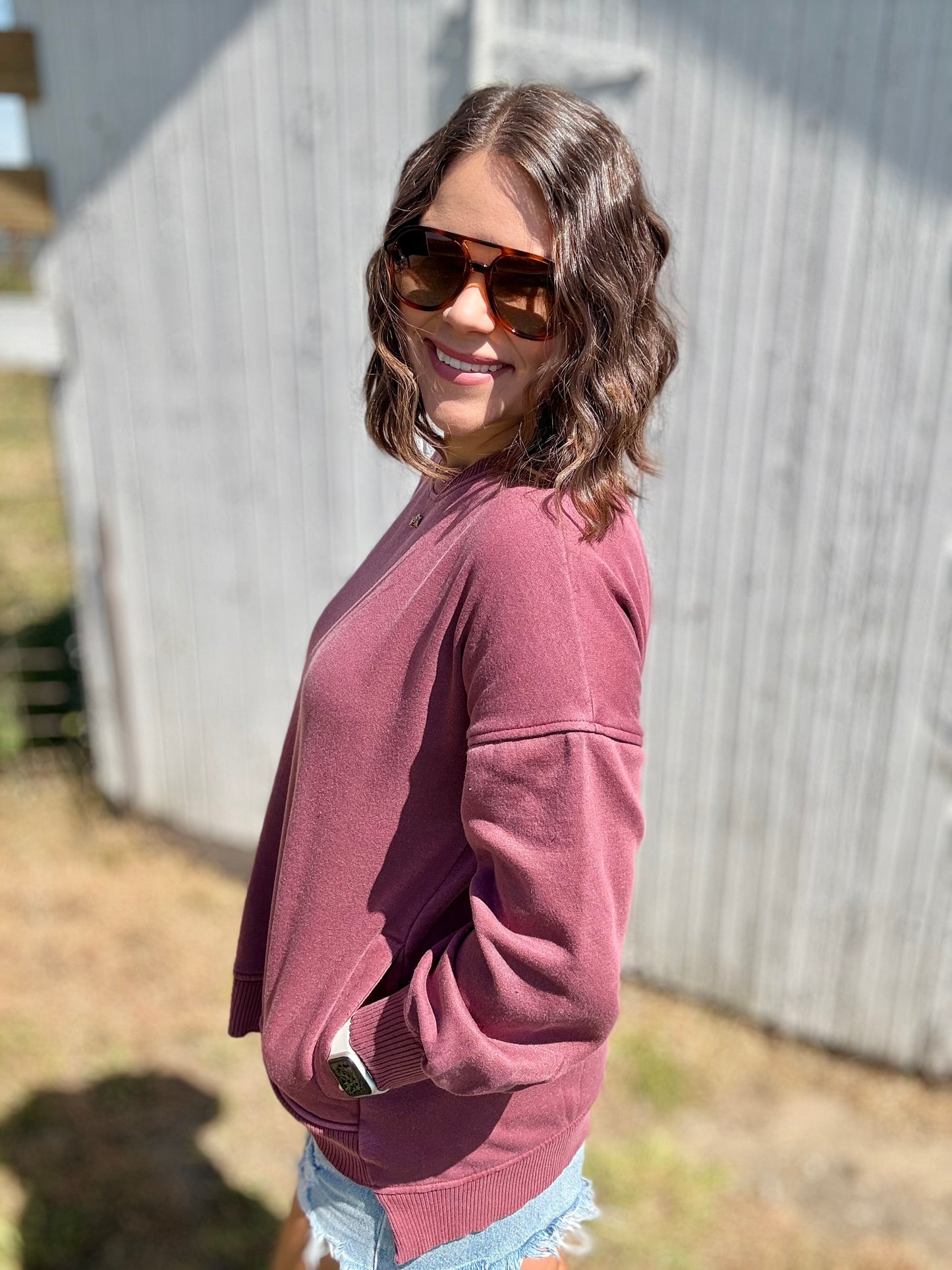 crisp morning pullover