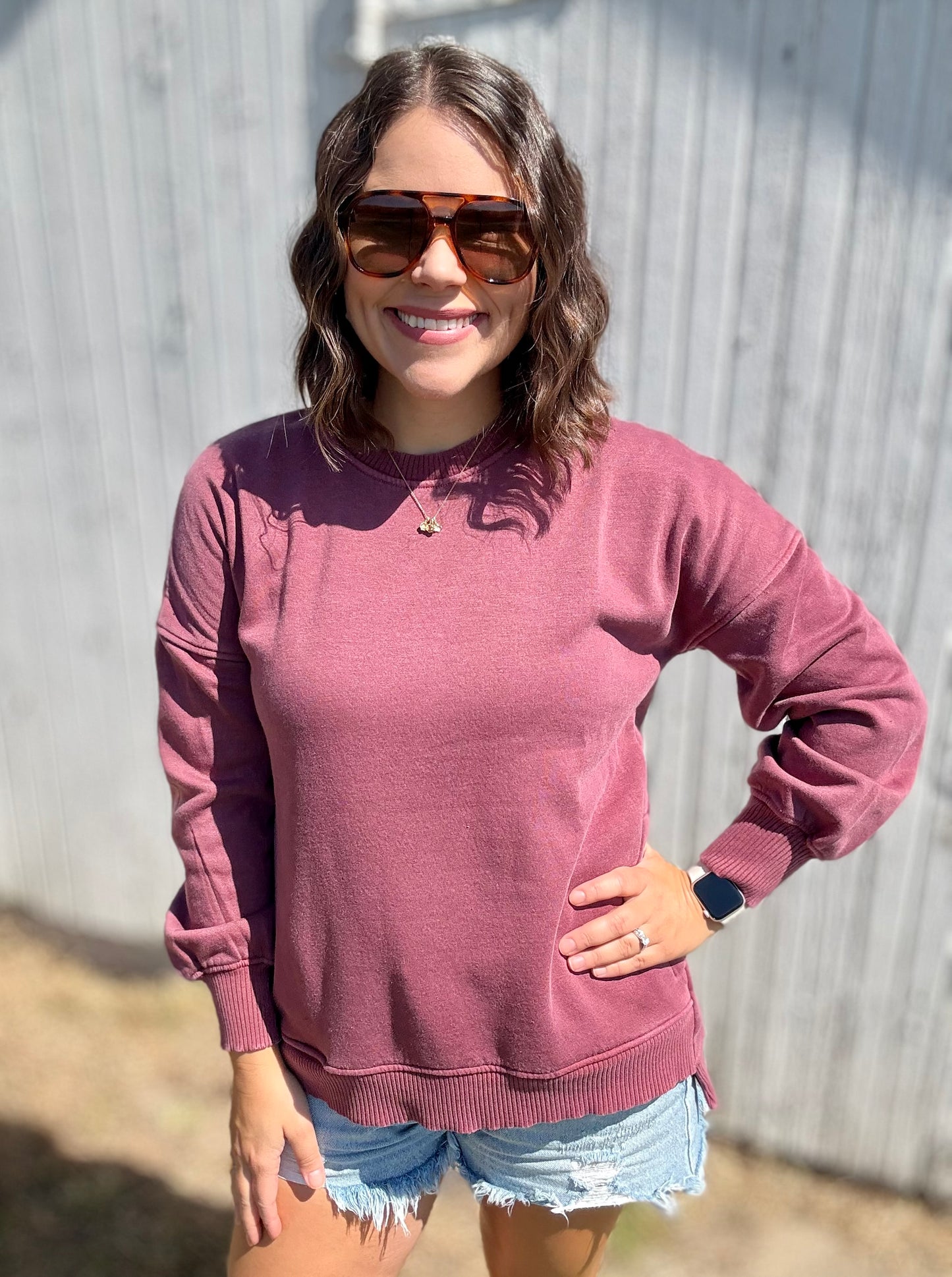 crisp morning pullover