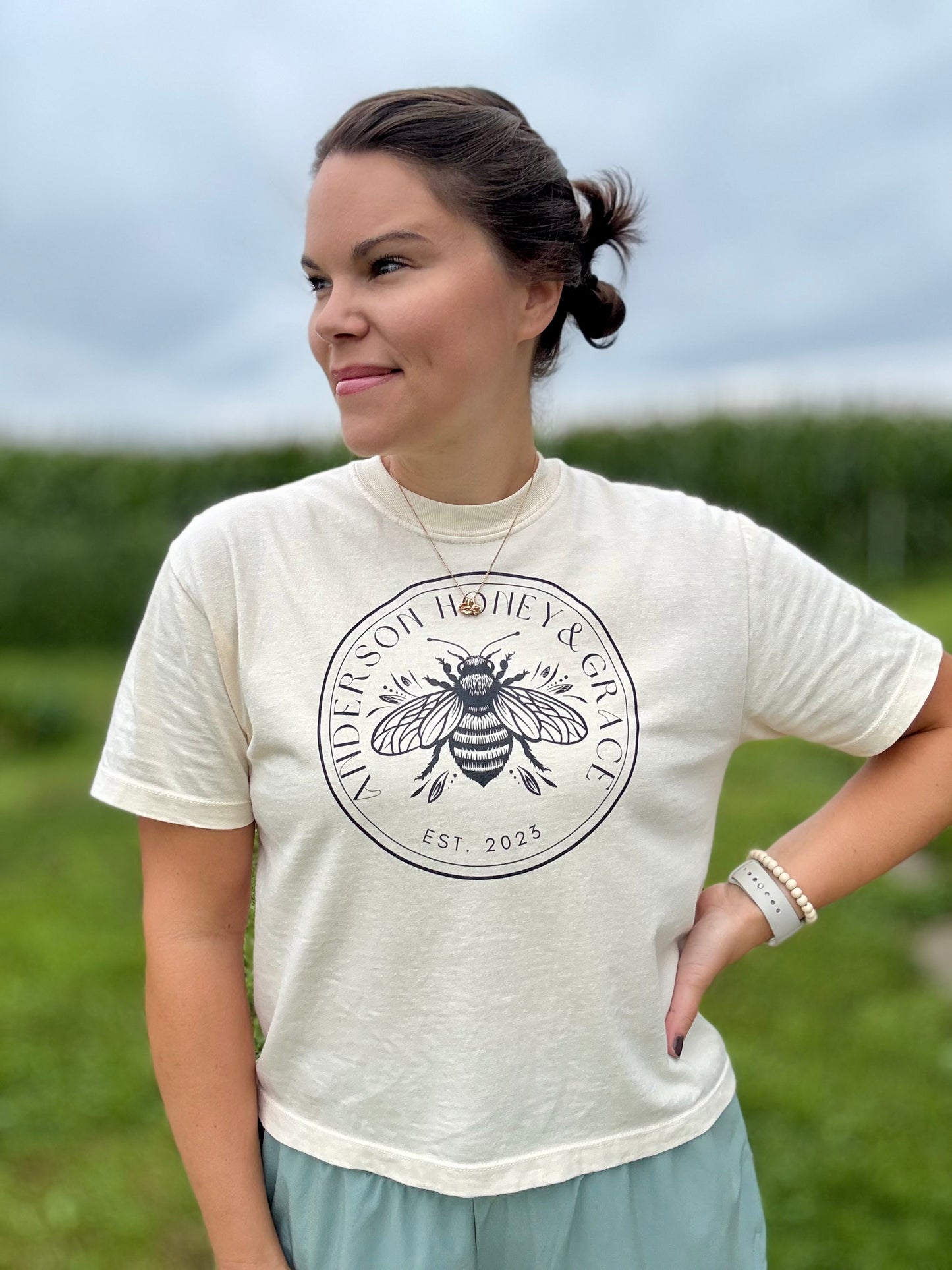 Anderson Honey & Grace Boxy Tee