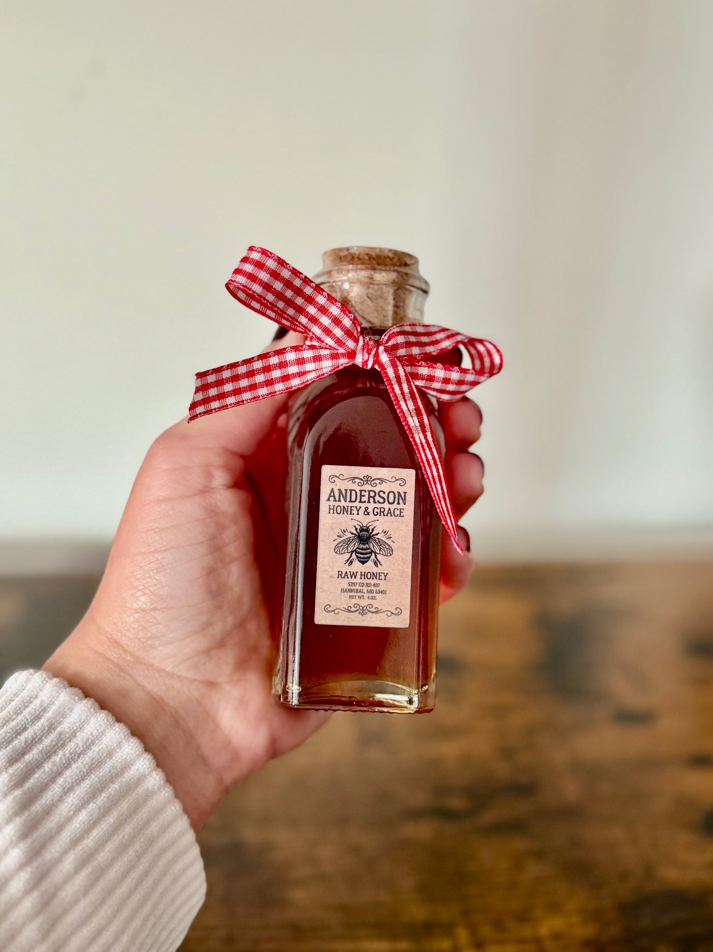 4oz Raw Honey Muth Jar Christmas Special