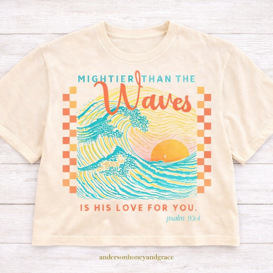 Mightier Than The Waves Boxy Tee