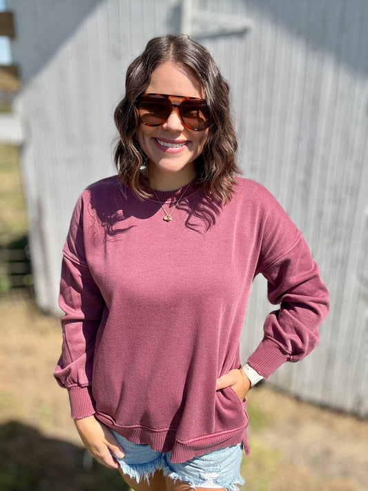 crisp morning pullover