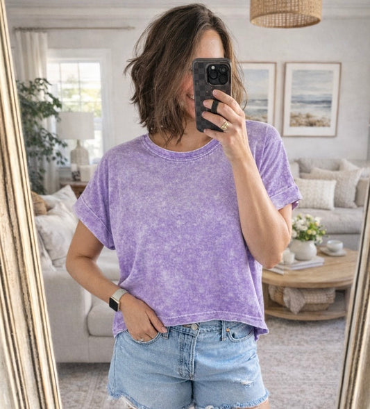 Boxy Purple Top