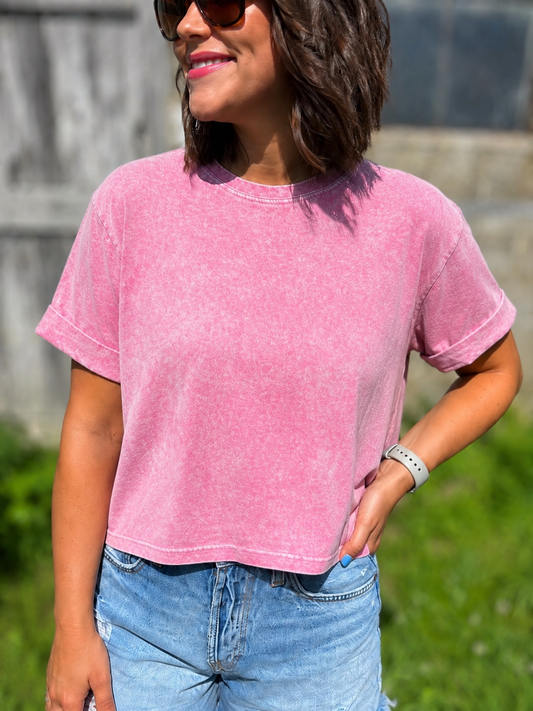 Boxy Pink Top