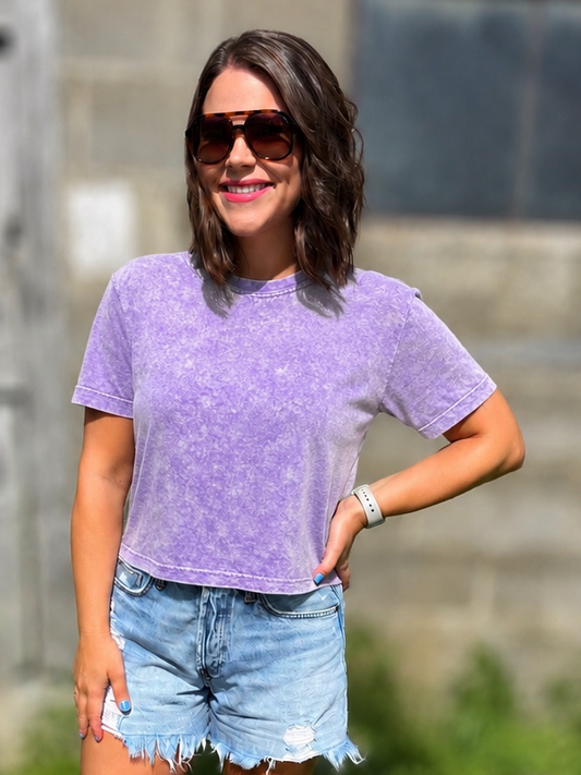Boxy Purple Top
